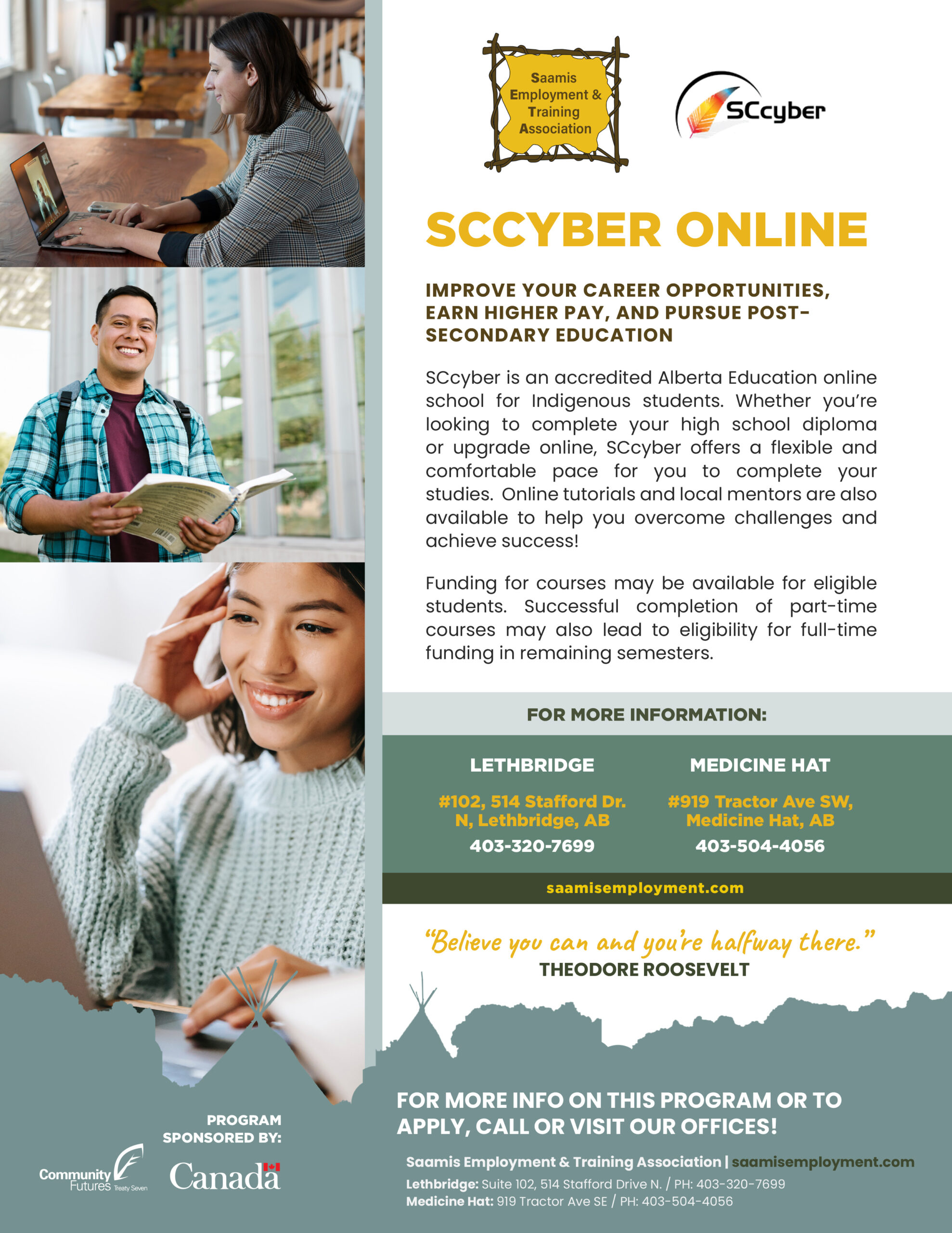 SCcyber online Saamis Employment 