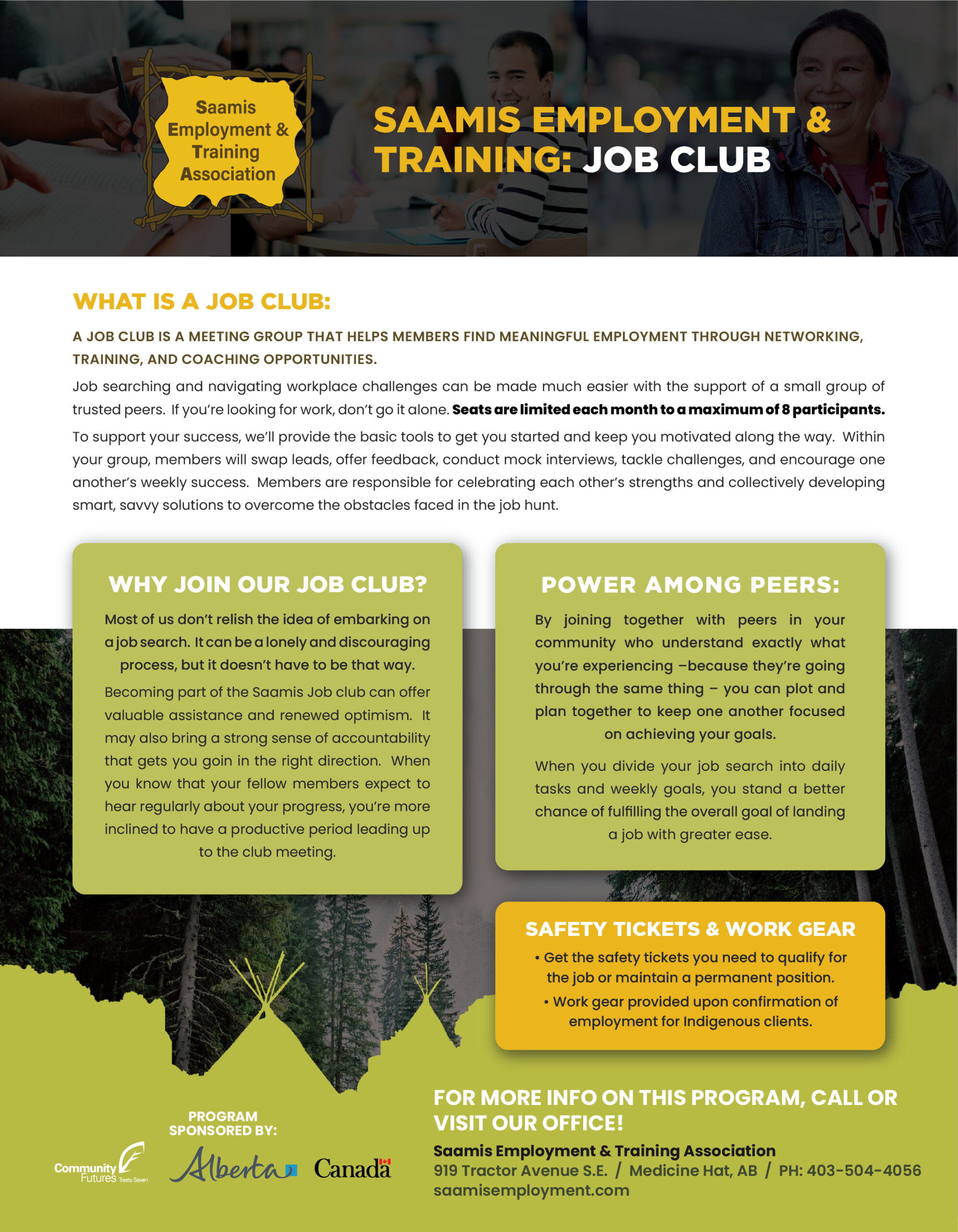 Saamis Employment job club